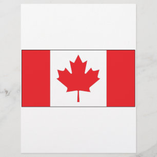 Prospectus 21,6 Cm X 24,94 Cm Drapeau du Canada