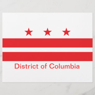 Prospectus 21,6 Cm X 24,94 Cm Drapeau du district de Columbia