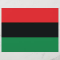 Drapeau rouge, noir et vert