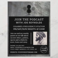 Effet métallique rayé, Podcaster, Podcast