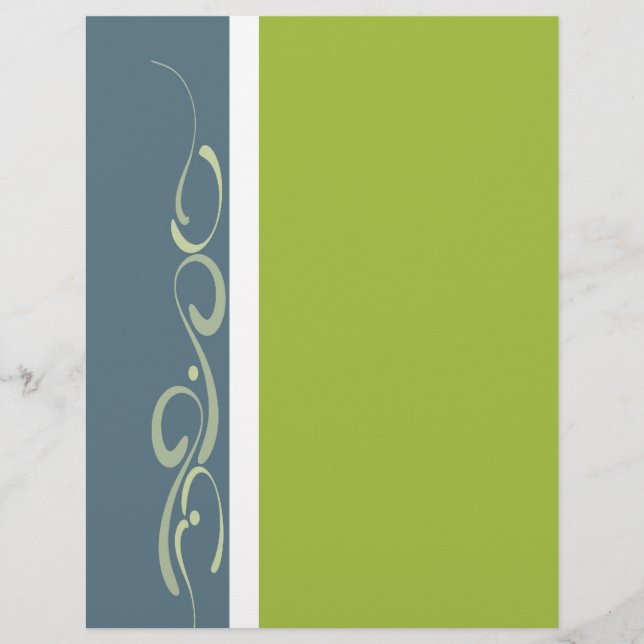 Prospectus 21,6 Cm X 24,94 Cm Élégant arrière - plan de circulaire vierge (Devant)