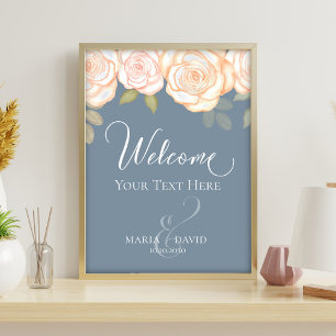 Prospectus 21,6 Cm X 24,94 Cm Elégant Mariage Bienvenue Créez votre propre Dusty
