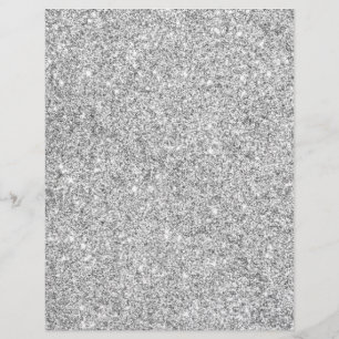 Prospectus 21,6 Cm X 24,94 Cm Elegant Silver Glitter