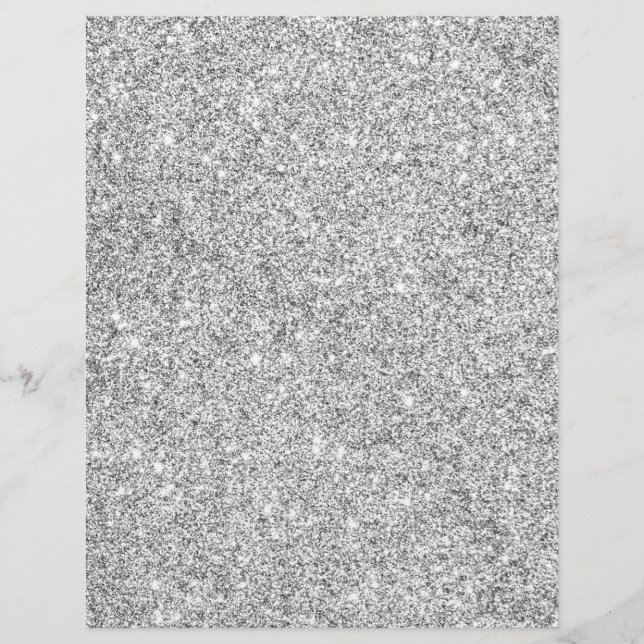 Prospectus 21,6 Cm X 24,94 Cm Elegant Silver Glitter (Devant)