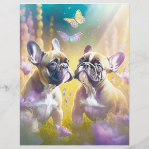 Prospectus 21,6 Cm X 24,94 Cm Éleveur de bouledogues français personnalisé flyer