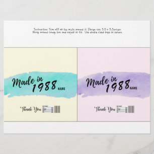 Prospectus 21,6 Cm X 24,94 Cm Emballage de barre de bonbons pour adultes