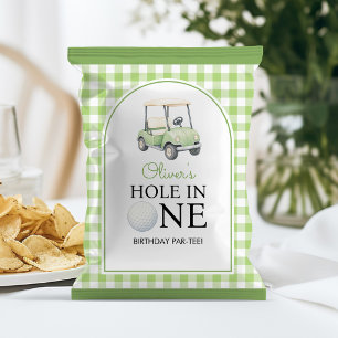 Prospectus 21,6 Cm X 24,94 Cm Emballage de sac de chips d'anniversaire Golf Hole