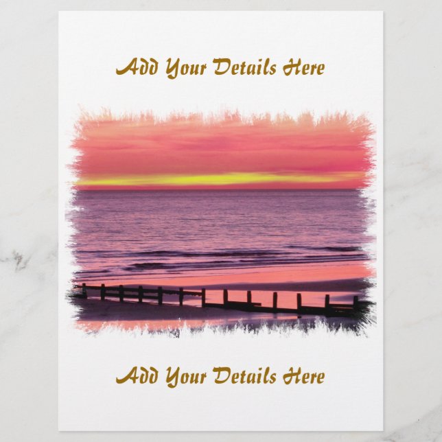 PROSPECTUS 21,6 CM X 24,94 CM ENSOLEILLÉ (Devant)