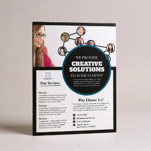 Prospectus 21,6 Cm X 24,94 Cm Entreprise d'agence de marketing