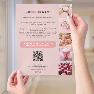 Prospectus 21,6 Cm X 24,94 Cm Entreprise de médias sociaux QR code photo personn