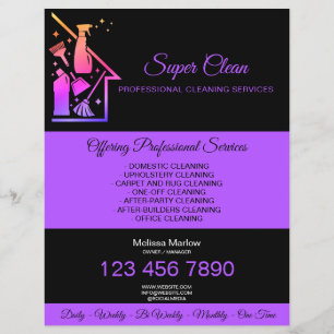 Prospectus 21,6 Cm X 24,94 Cm Entretien de la maison Nettoyage de la femme de mé