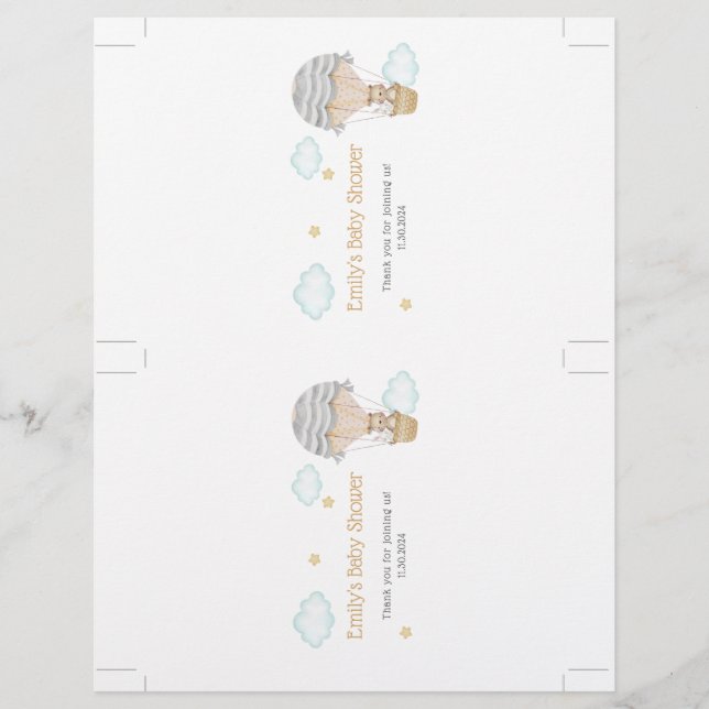 Prospectus 21,6 Cm X 24,94 Cm Enveloppeur de barre de bonbons (Devant)