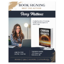 Événement promotionnel de signature de livre d'aut
