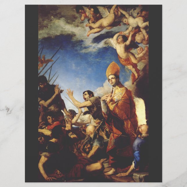 Prospectus 21,6 Cm X 24,94 Cm Évêque de Saint Januarius de Bénévent (Devant)