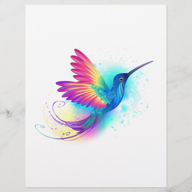 Prospectus 21,6 Cm X 24,94 Cm Exotic Rainbow Hummingbird (Devant)