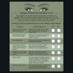Prospectus 21,6 Cm X 24,94 Cm Eyelash Extensions Responsabilité Renonciation Sal<br><div class="desc">Prolongation Eyelash Responsabilité Renonciation & Formulaire de libération Flyers.</div>