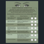 Prospectus 21,6 Cm X 24,94 Cm Eyelash Extensions Responsabilité Renonciation Sal<br><div class="desc">Prolongation Eyelash Responsabilité Renonciation & Formulaire de libération Flyers.</div>