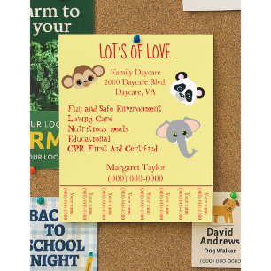 Prospectus 21,6 Cm X 24,94 Cm Famille Garderie Jungle Animal Thème Tearaway