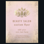 Prospectus 21,6 Cm X 24,94 Cm FAUX logo de lotus en feuille d'or Flyer<br><div class="desc">veuillez noter qu'il s'agit d'un produit imprimé sans véritable feuille d'or</div>