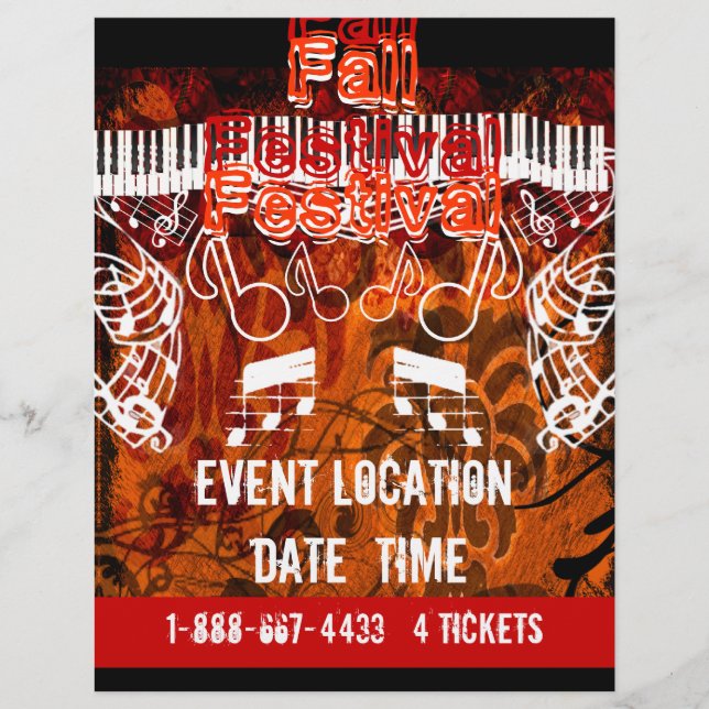 Prospectus 21,6 Cm X 24,94 Cm Festival d'automne Halloween Événement ou automne  (Devant)