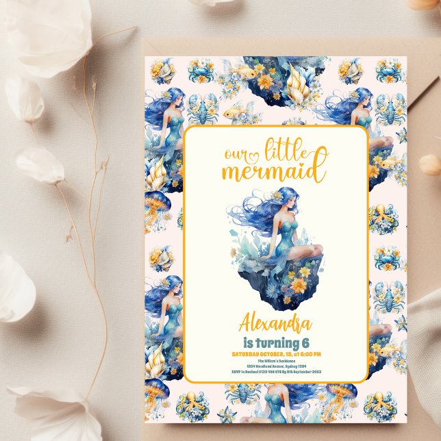 Prospectus 21,6 Cm X 24,94 Cm Fête d'anniversaire de la Sirène magique (Créateur téléchargé)