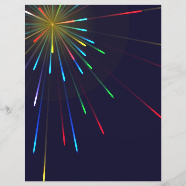 Prospectus 21,6 Cm X 24,94 Cm Feu d'artifice (Devant)