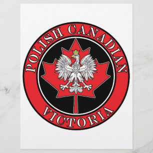Prospectus 21,6 Cm X 24,94 Cm Feuille canadienne polonaise ronde Victoria