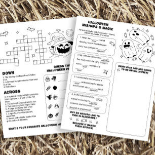 Prospectus 21,6 Cm X 24,94 Cm Feuille d'activité Halloween pour enfants