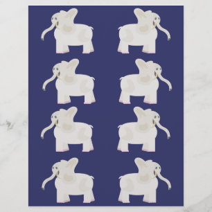 Prospectus 21,6 Cm X 24,94 Cm Feuilles blanches d'enveloppement d'éléphant