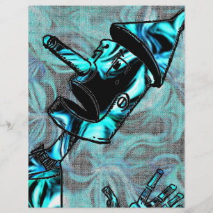 Prospectus 21,6 Cm X 24,94 Cm Filtre Aquamarine Homme Tin