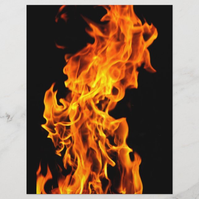 Prospectus 21,6 Cm X 24,94 Cm Flamme orange (Devant)