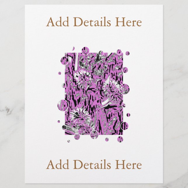 PROSPECTUS 21,6 CM X 24,94 CM FLEUR SAUVAGE (Devant)