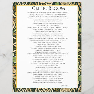 Prospectus 21,6 Cm X 24,94 Cm Floraison celtique