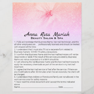 Prospectus 21,6 Cm X 24,94 Cm *~* Floral Beauté Responsabilité Renonciation Serv