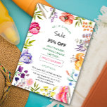 Prospectus 21,6 Cm X 24,94 Cm Floral printemps Été promotion flyer<br><div class="desc">Floral de printemps Circulaire de promotion de vente d'été. Circulaire de promotion de vente de printemps et d'été.</div>