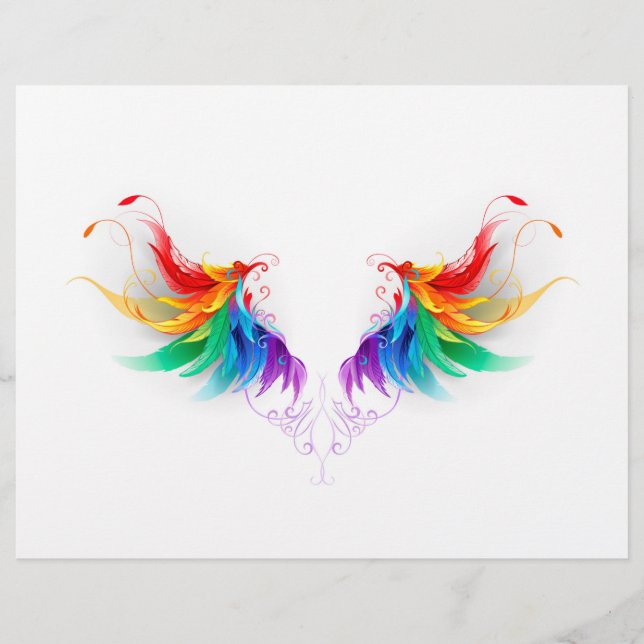 Prospectus 21,6 Cm X 24,94 Cm Fluffy Rainbow Wings (Devant)