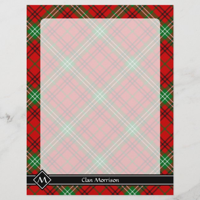 Prospectus 21,6 Cm X 24,94 Cm Flyer Clan Morrison Red Tartan (Devant)