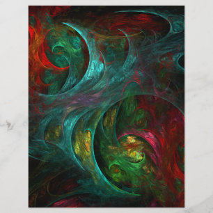 Prospectus 21,6 Cm X 24,94 Cm Flyer d'art Abstrait Genesis Nova