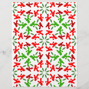 Prospectus 21,6 Cm X 24,94 Cm Flyer de la boutique de chien de Noël Caniche