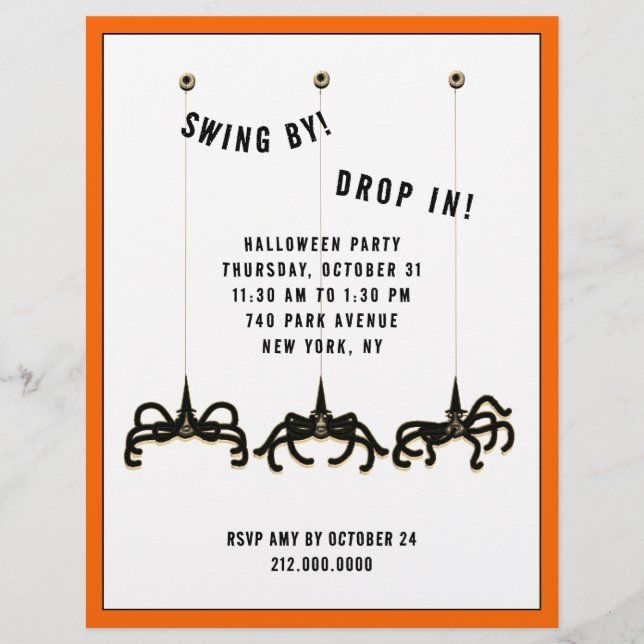 Prospectus 21,6 Cm X 24,94 Cm Flyer de la maison ouverte Halloween (Devant)