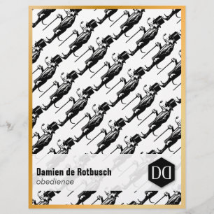 Prospectus 21,6 Cm X 24,94 Cm Flyer de luxe avec bordure dorée pour les écoles d