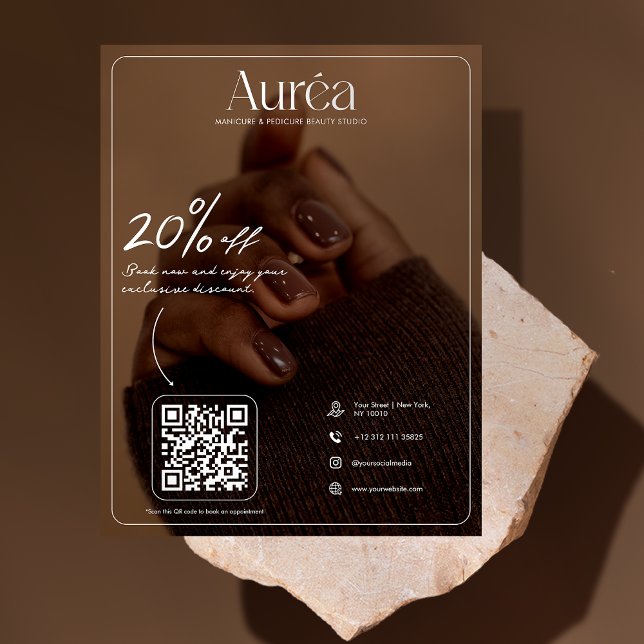 Prospectus 21,6 Cm X 24,94 Cm Flyer de salon de beauté photo moderne (Créateur téléchargé)