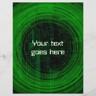 Prospectus 21,6 Cm X 24,94 Cm flyer de style technologique