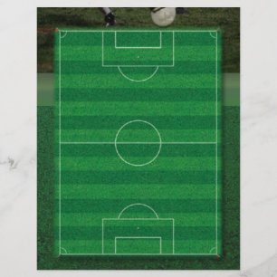 Prospectus 21,6 Cm X 24,94 Cm Flyer de terrain de football