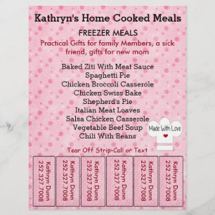 Prospectus 21,6 Cm X 24,94 Cm Flyer d'entreprise avec bandes détachables