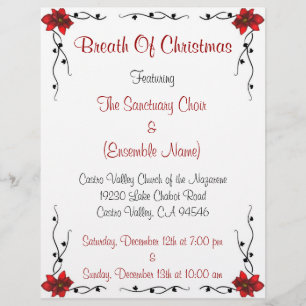 Prospectus 21,6 Cm X 24,94 Cm Flyer d'événements fériés