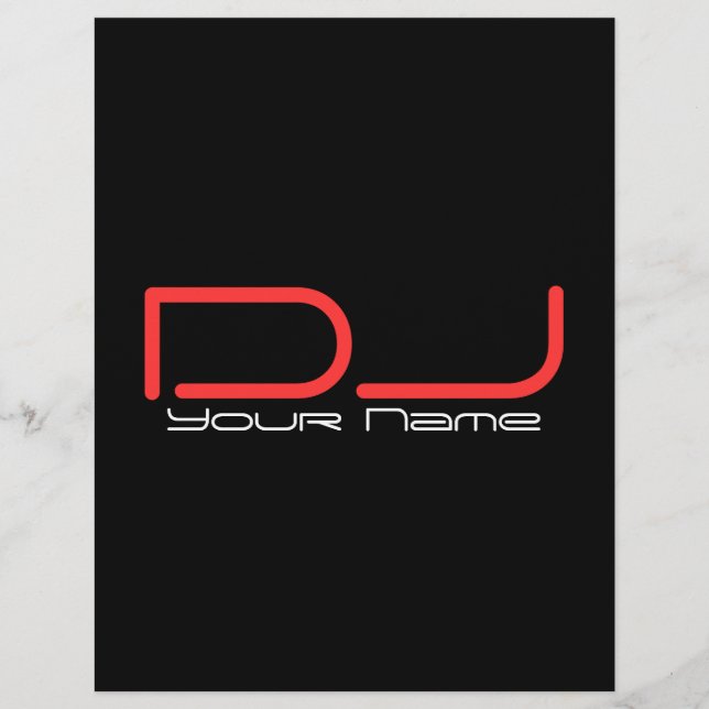 Prospectus 21,6 Cm X 24,94 Cm Flyer DJ (Devant)