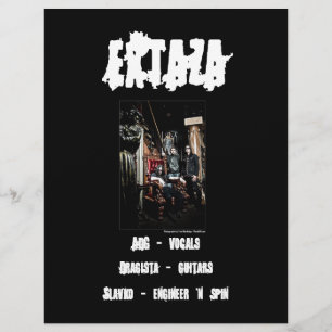 Prospectus 21,6 Cm X 24,94 Cm Flyer du groupe Extaza