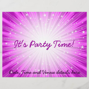 Prospectus 21,6 Cm X 24,94 Cm Flyer du Parti rose