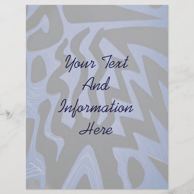 Prospectus 21,6 Cm X 24,94 Cm Flyer Funky Blue (Devant)